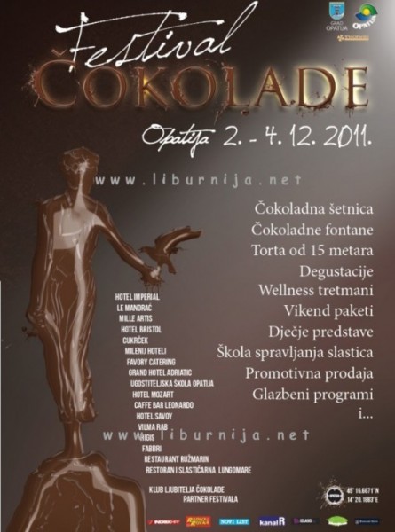FESTIVAL ČOKOLADE, OPATIJA, PROSINAC - Najbolje u Hrvatskoj 